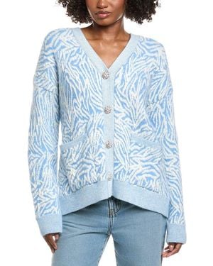 Ramy Brook Jelena Wool, Mohair & Wool-Blend Cardigan - Blue