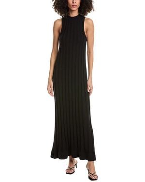 3.1 Phillip Lim Traveling Rib Mock Neck Sleeveless Dress - Black