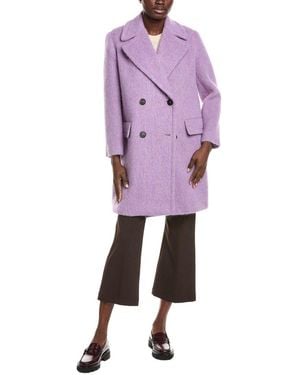 Weekend by Maxmara Hello Wool, Mohair & Alpaca-Blend Coat - Purple