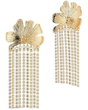 Chloe and Madison Jewellery Plated Earrings - White