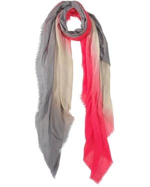 Blue Pacific Vintage Dip-dye Ombre Cashmere-blend Scarf - Pink