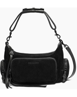 Aimee Kestenberg Away We Go Convertible Leather Shoulder Bag - Black