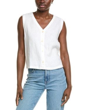 Eileen Fisher Linen Vest - White