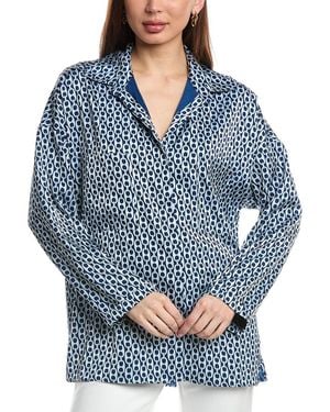 FLORA BEA NYC Briar Blouse - Blue