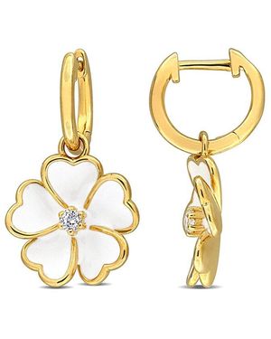 Rina Limor 0.16 Ct. Tw. Topaz Earrings - Metallic