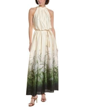 Julia Jordan Rebel Twill Maxi Dress - Green