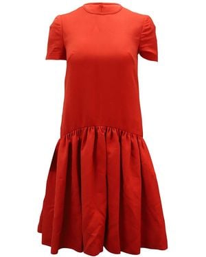 McQueen Drop Waist Dress (authentic Pre-loved) - Red