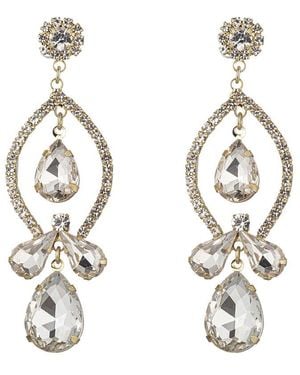 Eye Candy LA Statement Earrings - Metallic