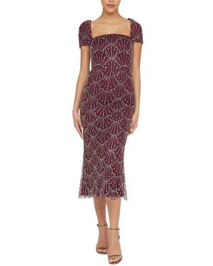 THEIA Serena Cocktail Dress - Red