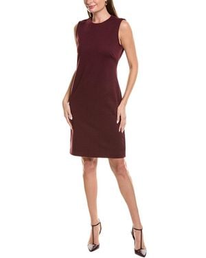 St. John Milano Wool-Blend Dress - Red