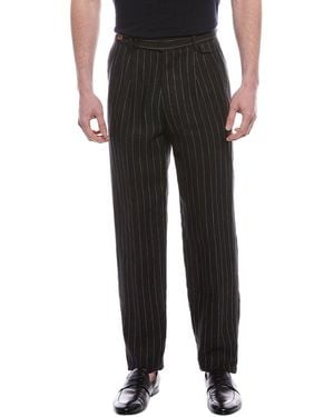 Brunello Cucinelli Leisure Fit Linen Pant - Black