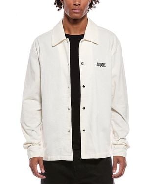 RTA Parlan Corduroy Shacket - White