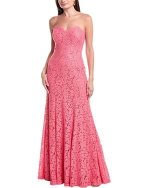 Rene Ruiz Lace Gown - Pink