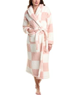 Sanctuary Shawl Collar Teddy Robe - Pink