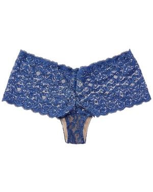 Hanro Luxury Moments Lace Boyleg - Blue