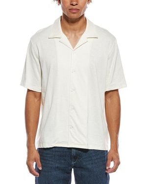 Rag & Bone Classic Slub Button Down Shirt - White