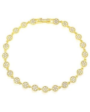 Crislu 18K & Cz Infinity Bracelet - Metallic