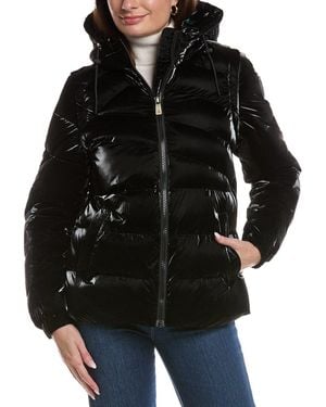 Scotch & Soda Schyler Quilted Hooded Padded Puffer Jacket - Black