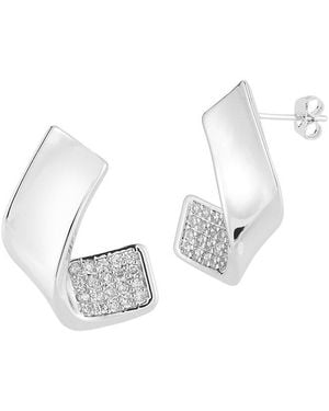 Sphera Milano Cz Earrings - White