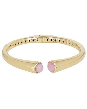 TIRAMISU Silver 2.45 Ct. Tw. Pink Opal Bracelet - White