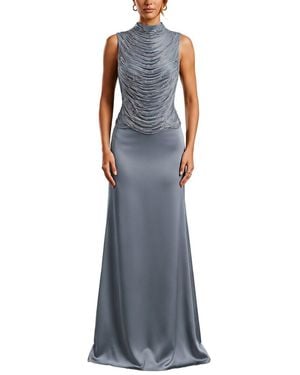 Amanda Royal Maxi Dress - Blue