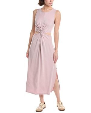 Beyond Yoga Around The World Front Twist Maxi Dress - Pink