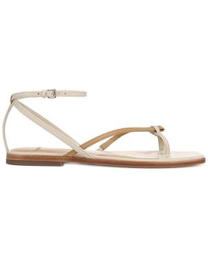 Vince Ali Leather Thong Sandal - Metallic