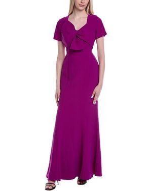 Shani Crepe Gown - Purple