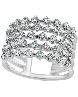 Sabrina Designs 14K 0.75 Ct. Tw. Diamond Five-Row Ring - White
