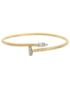 Meshmerise 18K Over 0.10 Ct. Tw. Diamond Bangle Bracelet - White