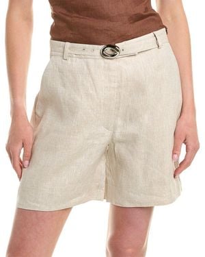 Nicholas Lavinia Tailored Linen Short - Natural
