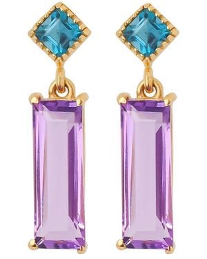 TIRAMISU 14K 3.74 Ct. Tw. Gemstone Earrings - Pink