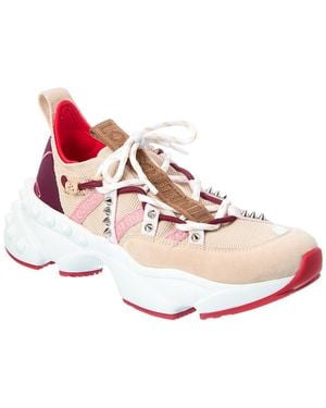 Christian Louboutin Trailnrun Suede & Mesh Sneaker - Pink
