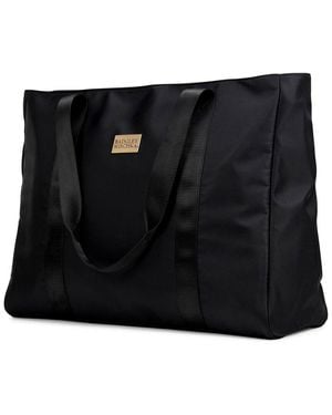 Badgley Mischka Nylon Travel Weekender Tote - Black