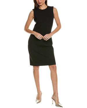 St. John Stretch Crepe Sheath Dress - Black