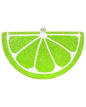 Aquaswiss Aqs Lime Crystal Clutch - Green