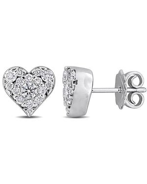 Rina Limor 14k 0.77 Ct. Tw. Diamond Stud Earrings - White