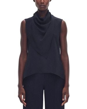 Adam Lippes Bandera Silk Shell - Blue