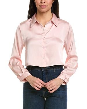 MEIVEN Cropped Shirt - Pink