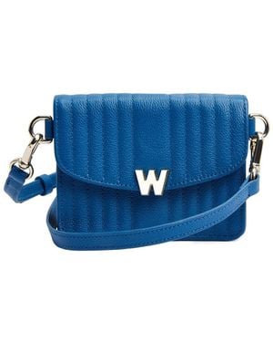 Wolf 1834 Mimi Mini Bag With Wristlet In Marine - Blue