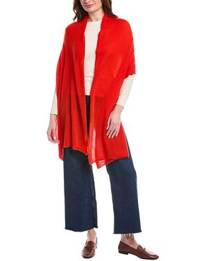 Portolano Lightweight Cashmere Wrap - Red