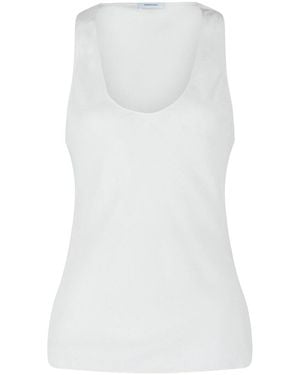 Ferragamo Silk Tank Top - White