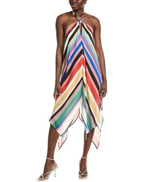 Laundry by Shelli Segal Halter Midi Dress - White
