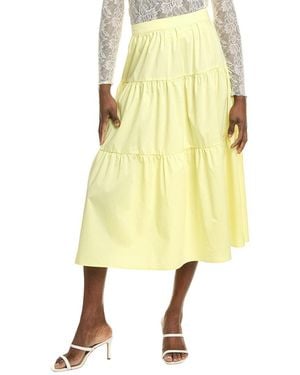 Nicole Miller Midi Skirt - Yellow