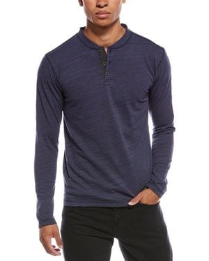 Vintage 1946 Burnout Slub Henley Shirt - Blue