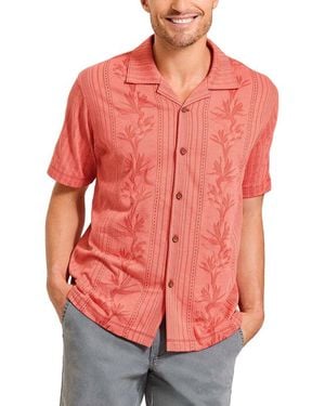 Tommy Bahama Palm Fresco Beach Border Shirt - Pink