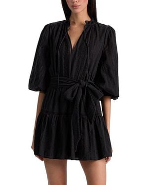 Alice + Olivia Sadie Mini Shirt Dress - Black