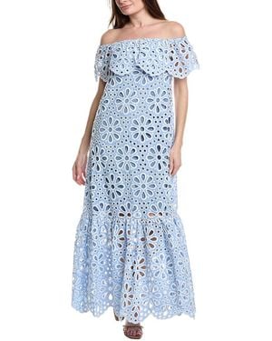 Silvian Heach Belsen Maxi Dress - Blue