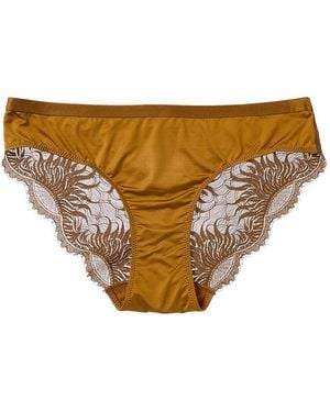 Hanro Gale Lace Back Bikini - Yellow