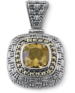 Samuel B. Citrine Temple Pendant - White